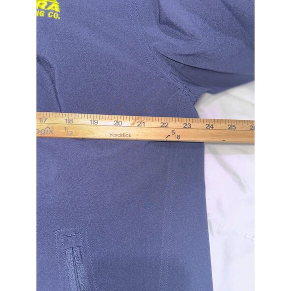 Pebble Beach Navy Blue & Yellow Full-Zip Jacket L Water/Wind Resistant - Picture 9 of 9